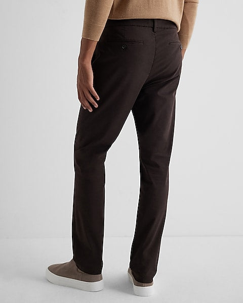 Straight Fit Hyper Stretch Cotton Chino Jeans