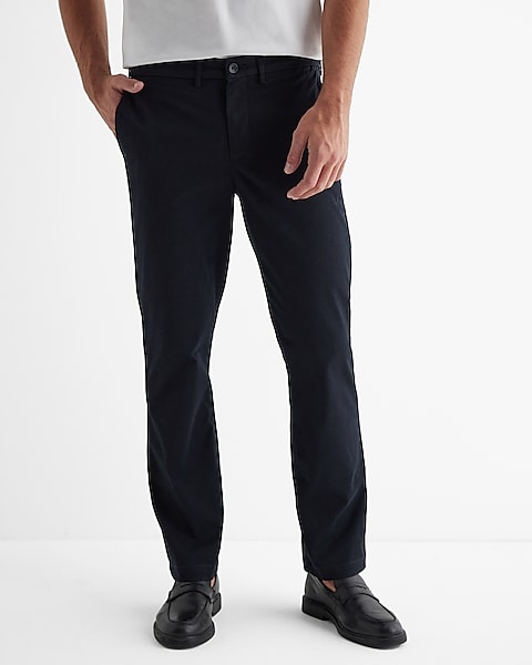 Straight Fit Hyper Stretch Cotton Chino Jeans - Front View - AceCart