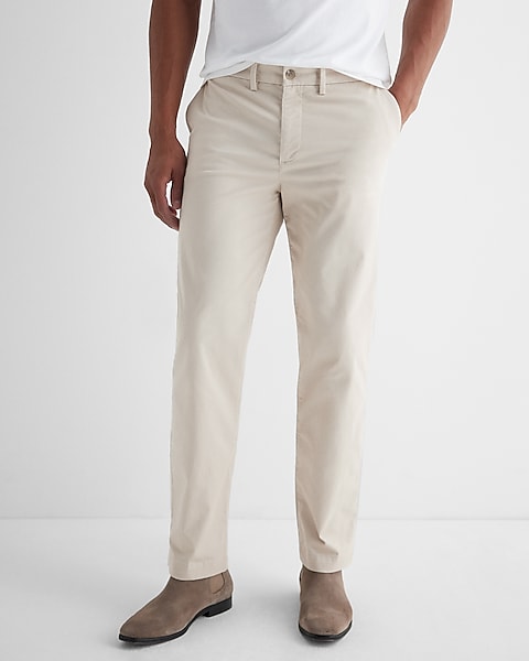 Straight Fit Hyper Stretch Cotton Chino Jeans - Front View - AceCart