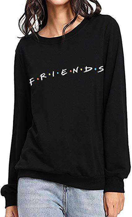 Black friends sweat shirt for womens - AceCart Warm Hooded Sweatshirt in Black