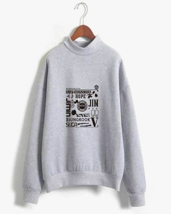 Hope Printed Sweat Shirt For womens - AceCart Warm Hooded Sweatshirt in Grey