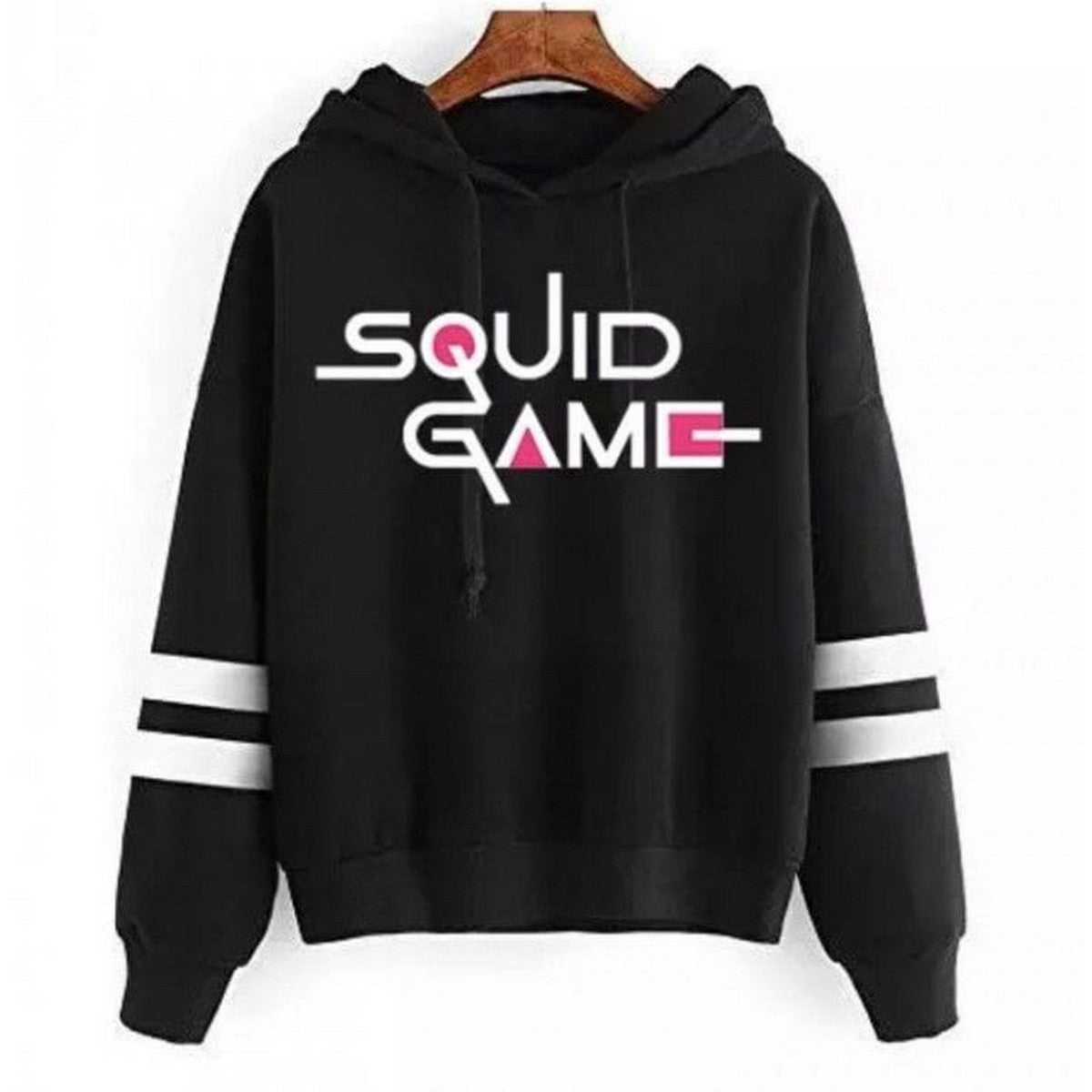 Squid Games Printed Fleece Full Sleeves Hoodie For Men & Women