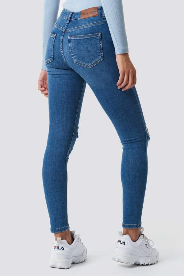 Women Skinny Fit Mid-Rise Clean Look Stretchable Jeans  - Right Side View - AceCart