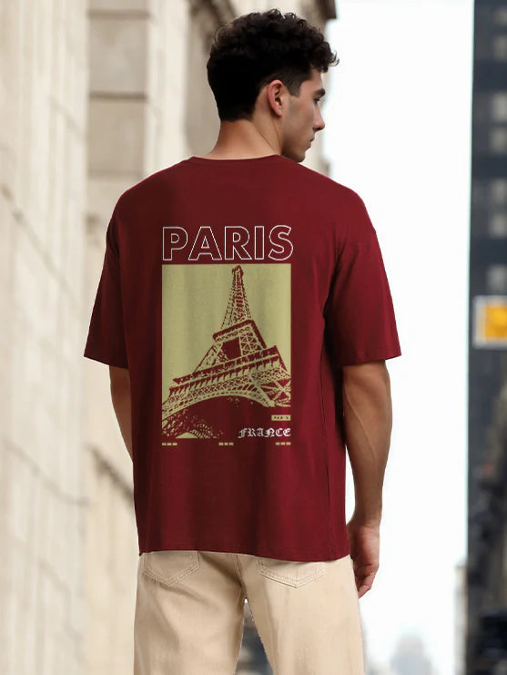 Paris Oversize Prined T-Shirt