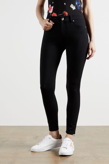 Ted Baker Strenti Skinny Zip Cuff Ponti Jeggings - Stylish Women's Jeggings - Available In Black