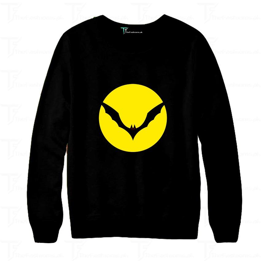 Black Vampire Printed Sweatshirt For Men