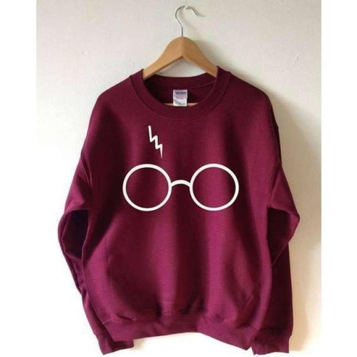 Maroon Harry Potter Printed Sweatshirt For Men