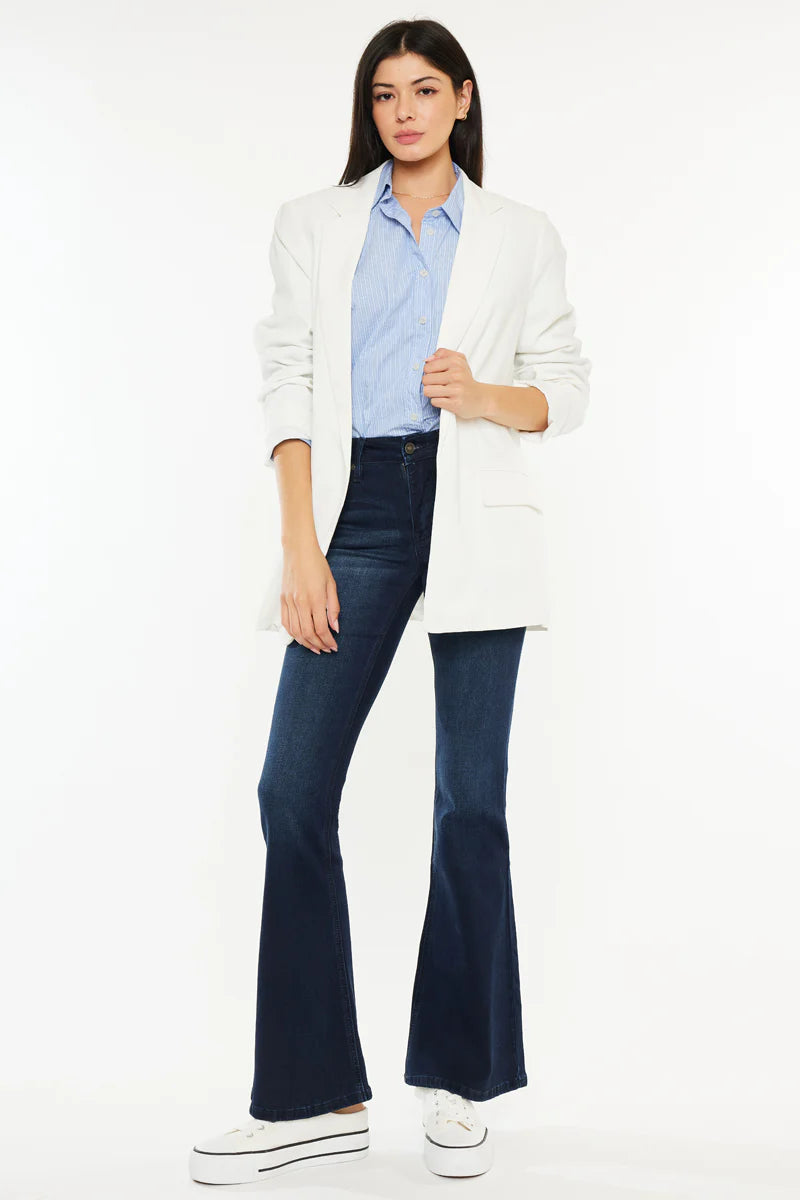 Prein Mid Rise Flare Jeans (Petite)