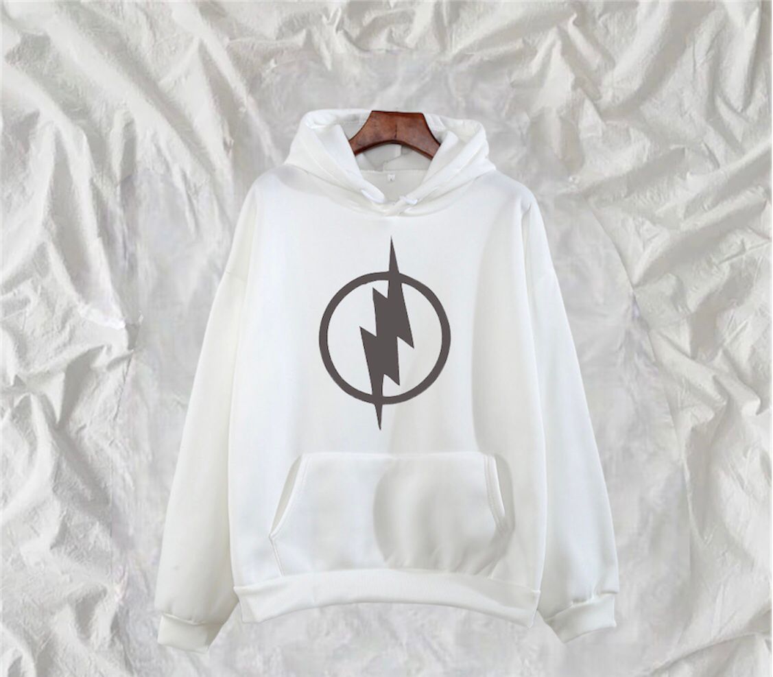 The Flash Printed Fleece Full Sleeves Pull Over Hoodie For Men