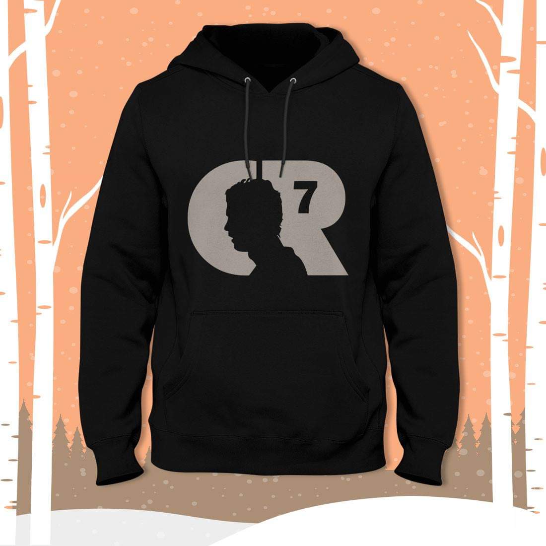 Black Cr7 Hoodies For Men