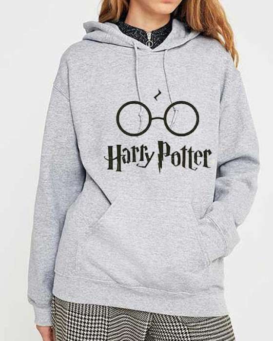 White harry potter hoodie For and women - AceCart Warm Hooded Sweatshirt in Grey