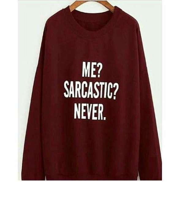 Me Sarcastic Never Printed Sweatshirt - AceCart Warm Hooded Sweatshirt in Maroon