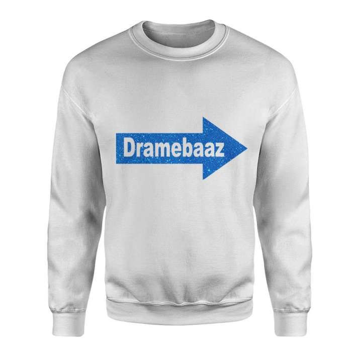 Sweatshirt Dramebaaz - AceCart Warm Hooded Sweatshirt in White