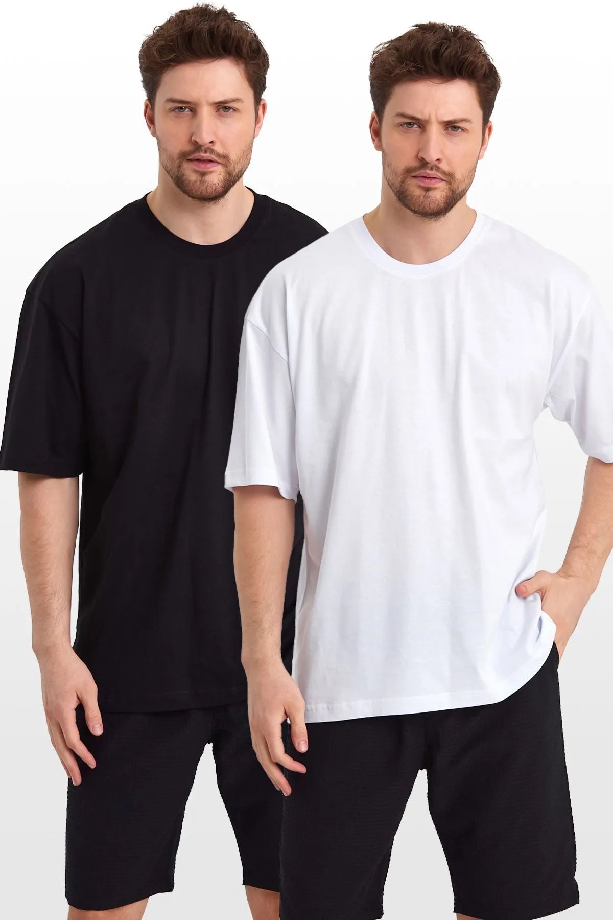 Pack of 2 Mens Basic Cotton T-Shirt