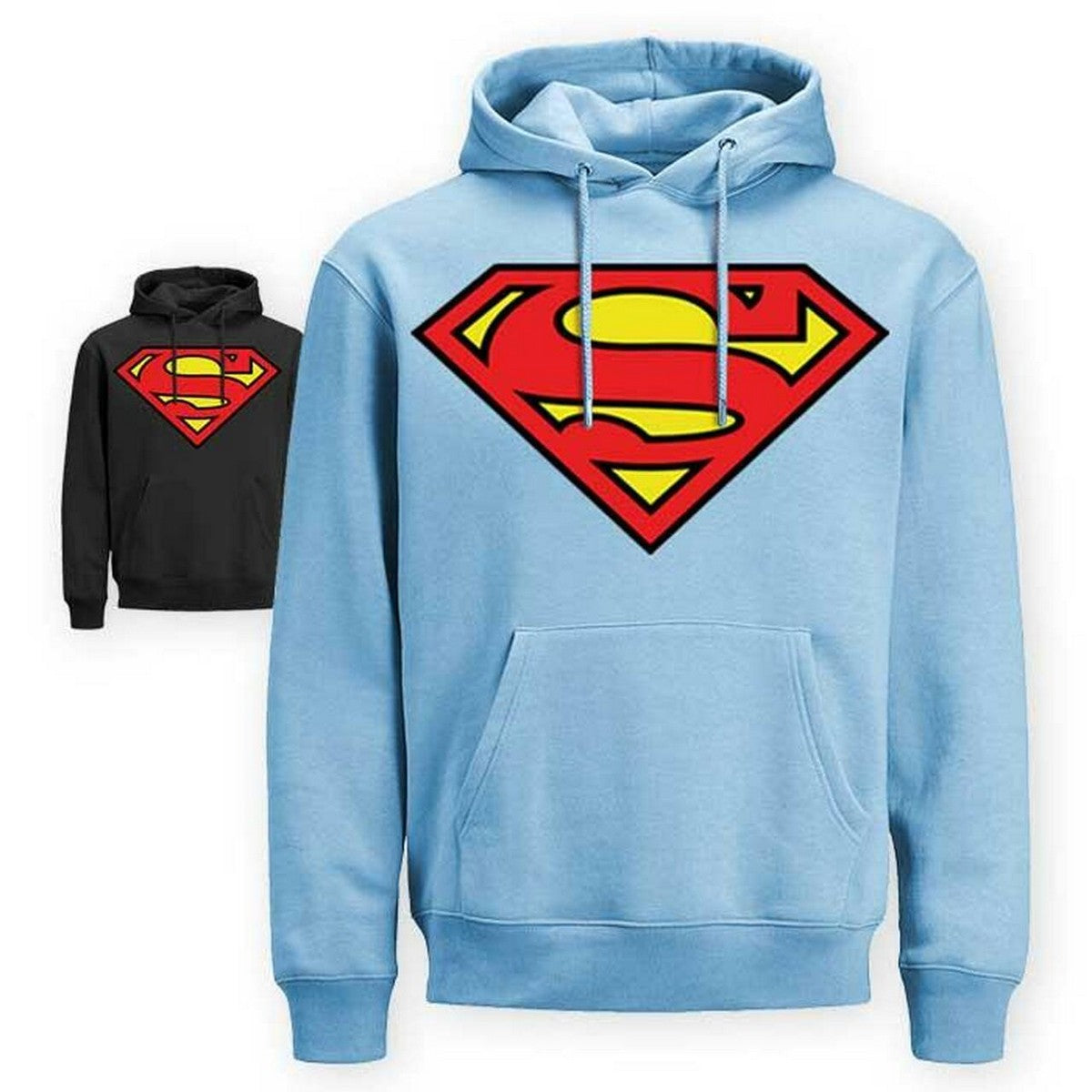 Super Man Fleece Full Sleeves Zipper Hoodie For Men