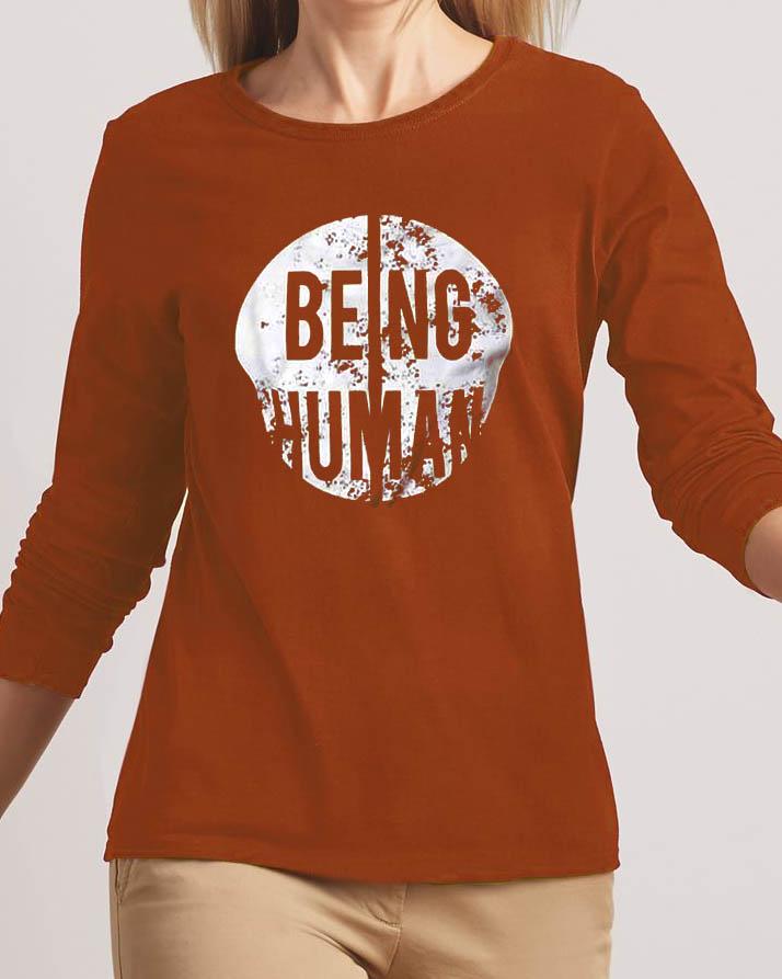 Being Human New Fashion Red High Printed Design High Quality T-shirt - Front View - AceCart