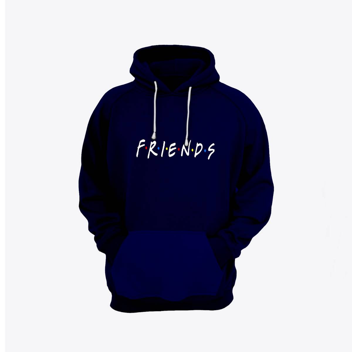 Friends Printed Fleece Full Sleeves Pull Over Hoodie For Men And Women