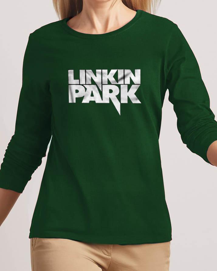 Linkin Park New Fashion Green High Graphic Excellent Quality T-shirt - Front View - AceCart