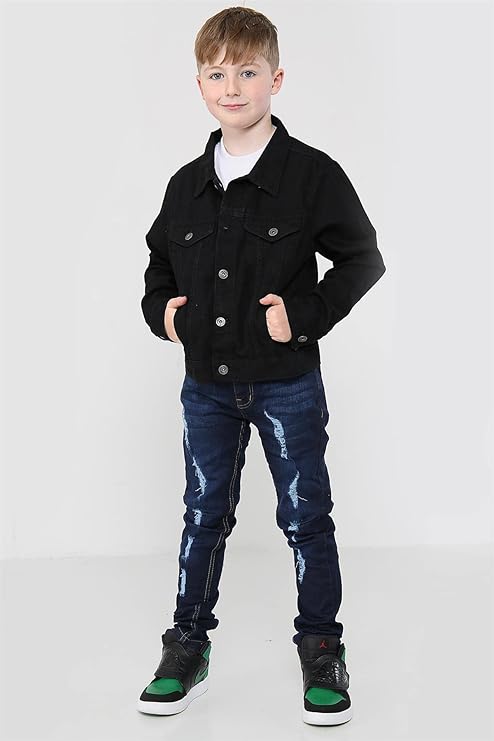 Boys Black Denim Jacket