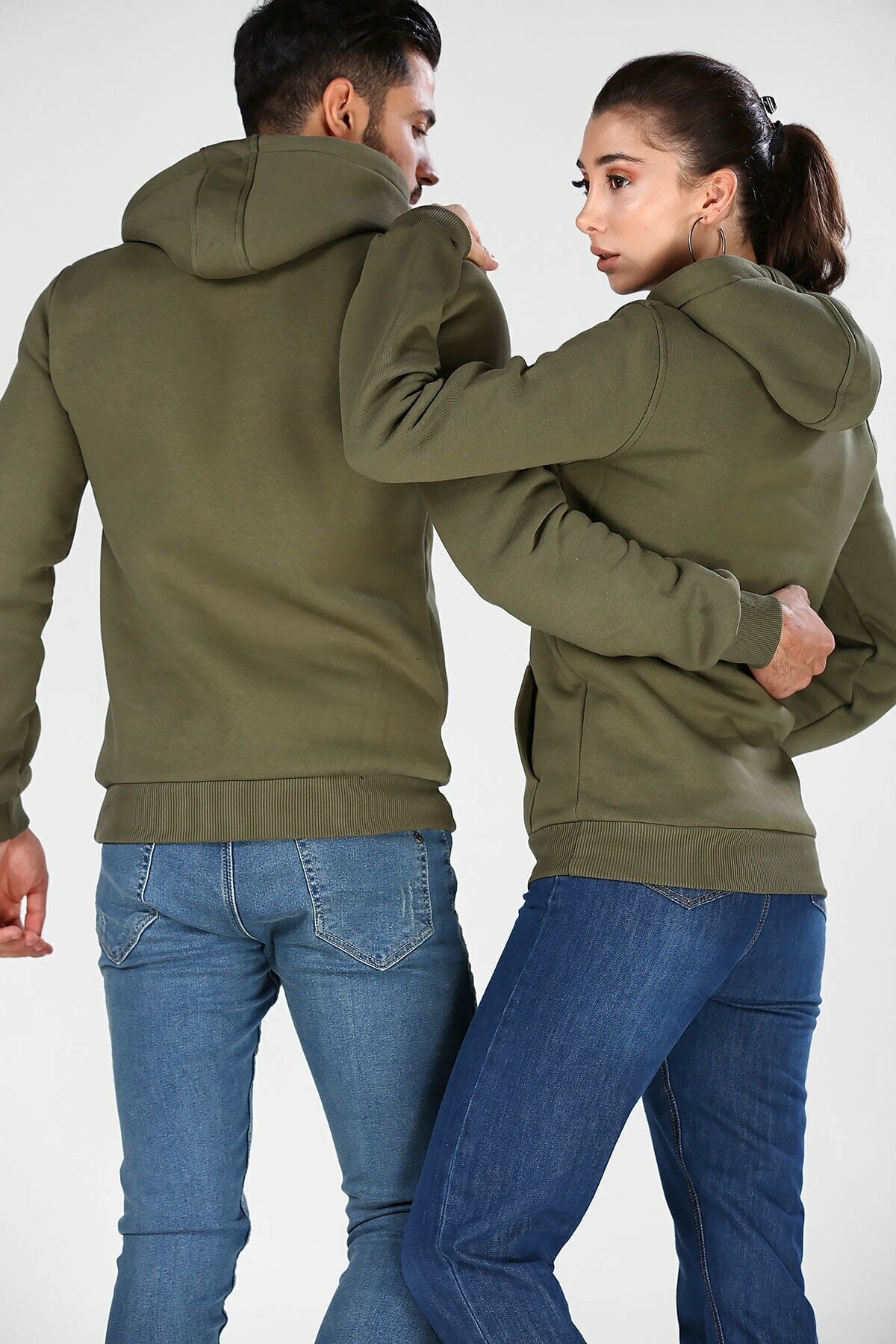 Pack of 2 Couple Hoodie Basic Plain