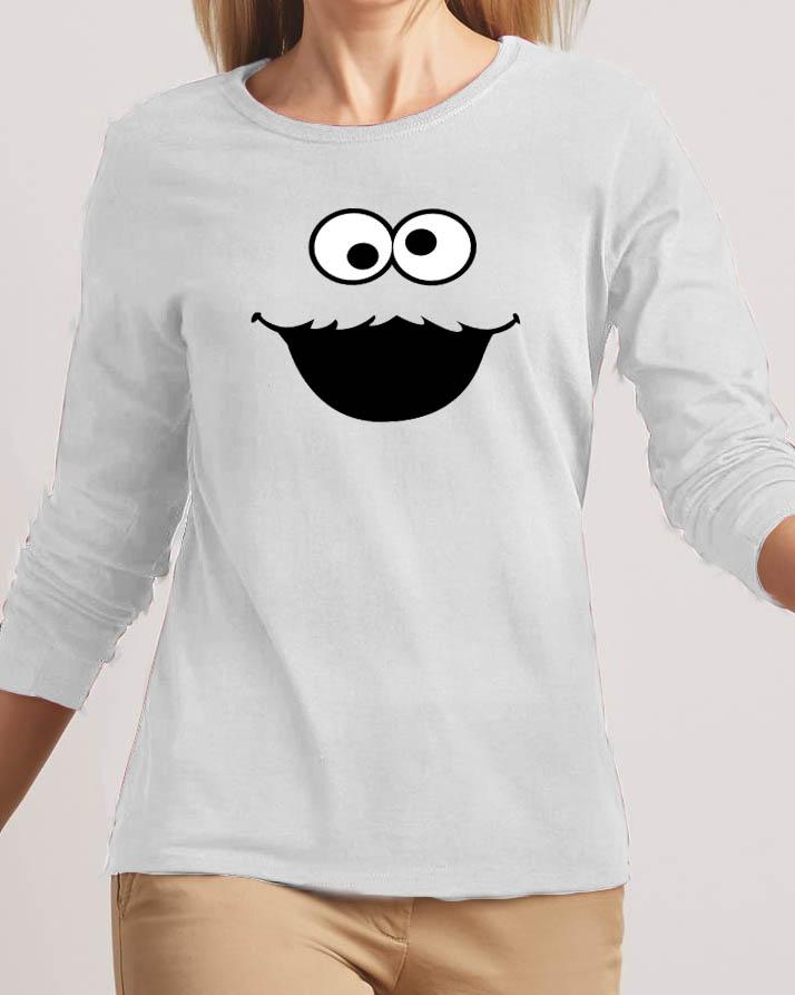 Cartoon New Fashion White High Graphic Round Neck T-shirt - Front View - AceCart