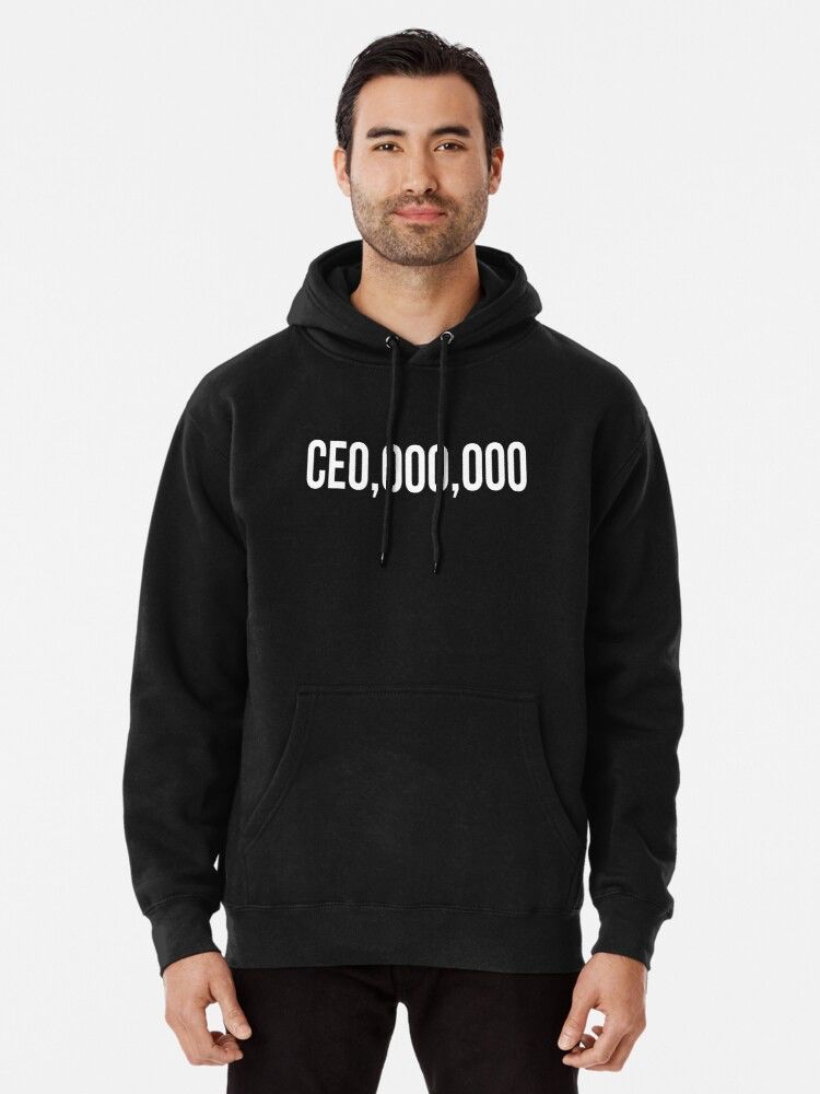 Ceo,ooo,ooo Printed Fleece Full Sleeves Pull Over Hoodie