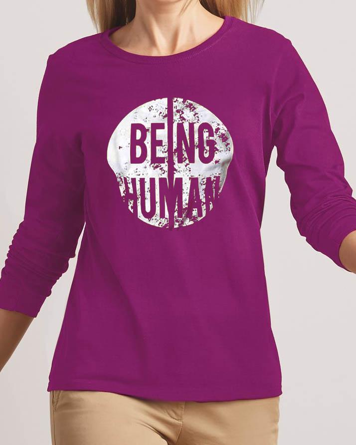 Being Human New Fashion Purple High Graphic Excellent Quality T-shirt - Front View - AceCart