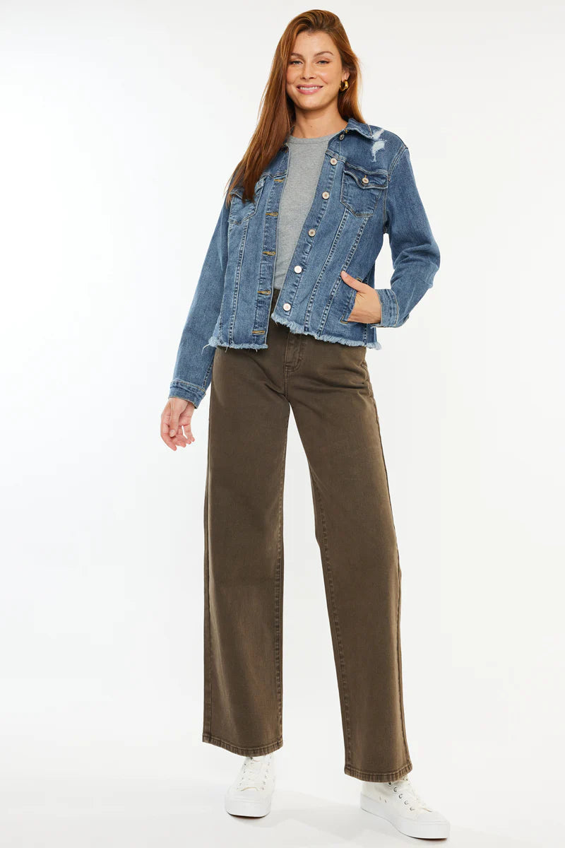 Aveline High Rise Wide Leg Jeans