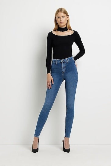 River Island Blue Jeggings - Stylish Women's Jeggings - Available In Blue