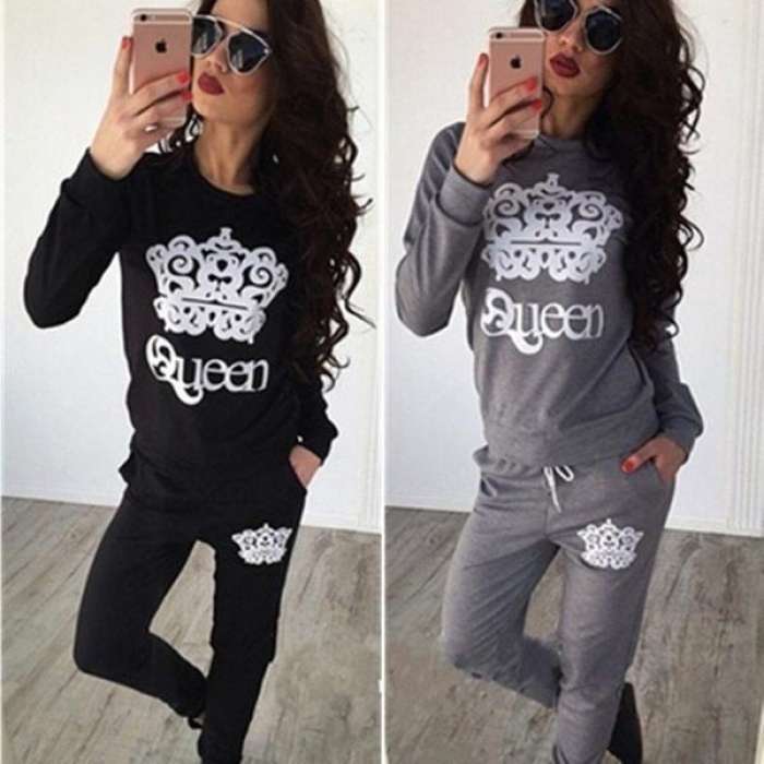 Printing Sweater Sport Tops Sweatshirt Outdoor Track Pants Suits Tracksuit ( SINGLE ) - AceCart Warm Hooded Sweatshirt in Black