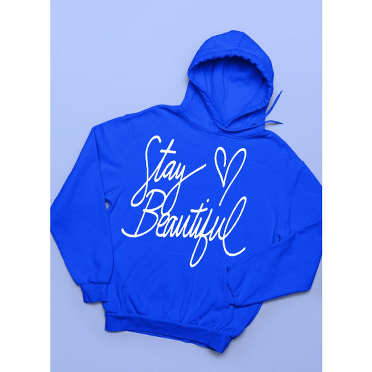 Stay Beautiful Fleece Full Sleeves Pull Over Hoodie For Women