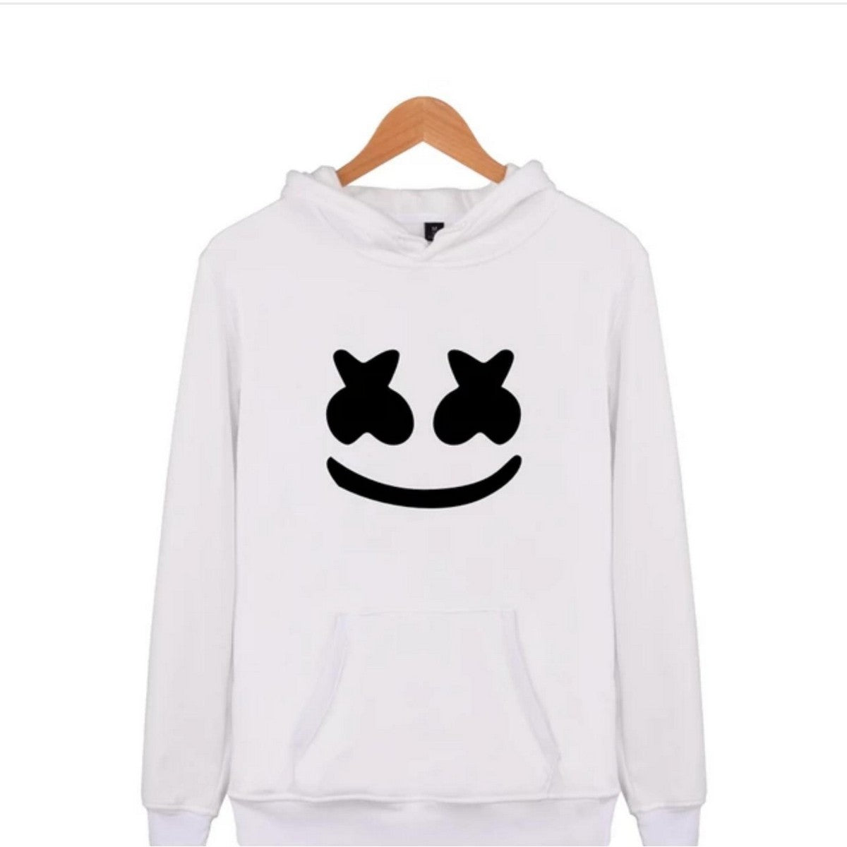 Marhsmallow Printed Pullover Hoodie For Women