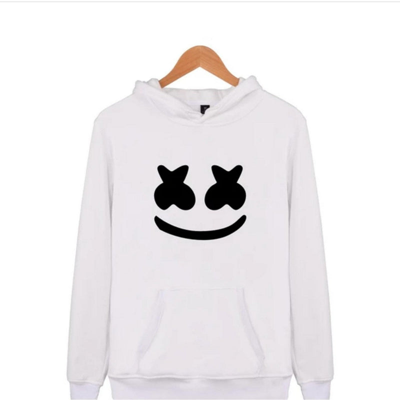 Marhsmallow Printed Pullover Hoodie For Women