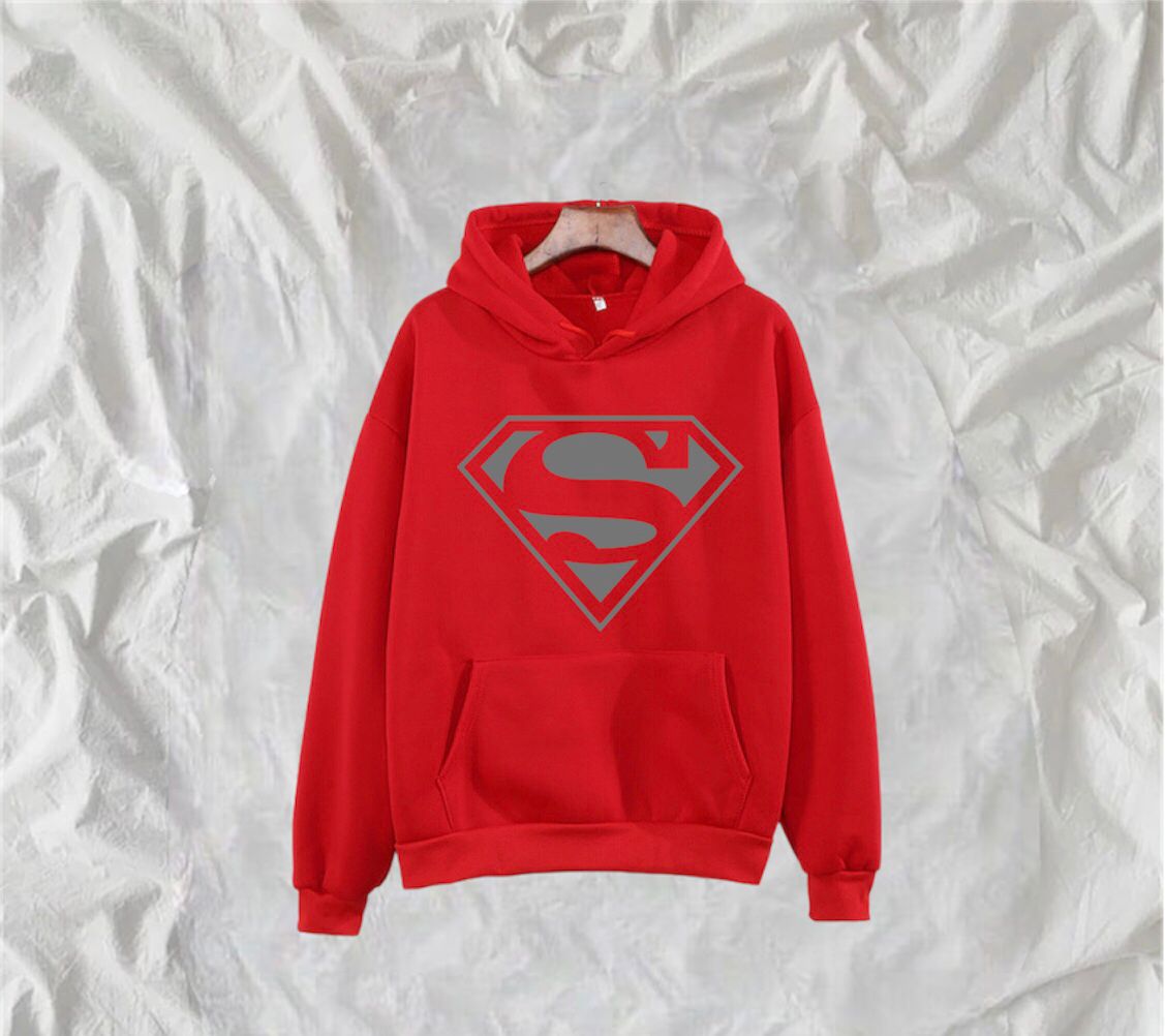 Super Man Winter Fleece Full Seeves Hoodie For Men