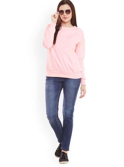 Pink Sweatshirt - AceCart Warm Hooded Sweatshirt in Pink