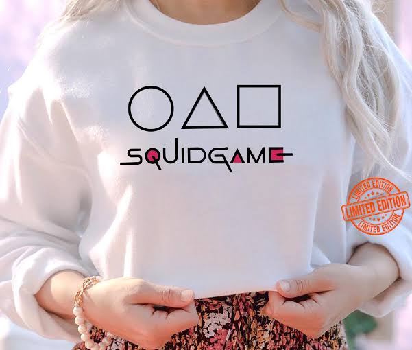 White Squid Games Fleece Full Sleeves Pull Over Sweatshirt For Women