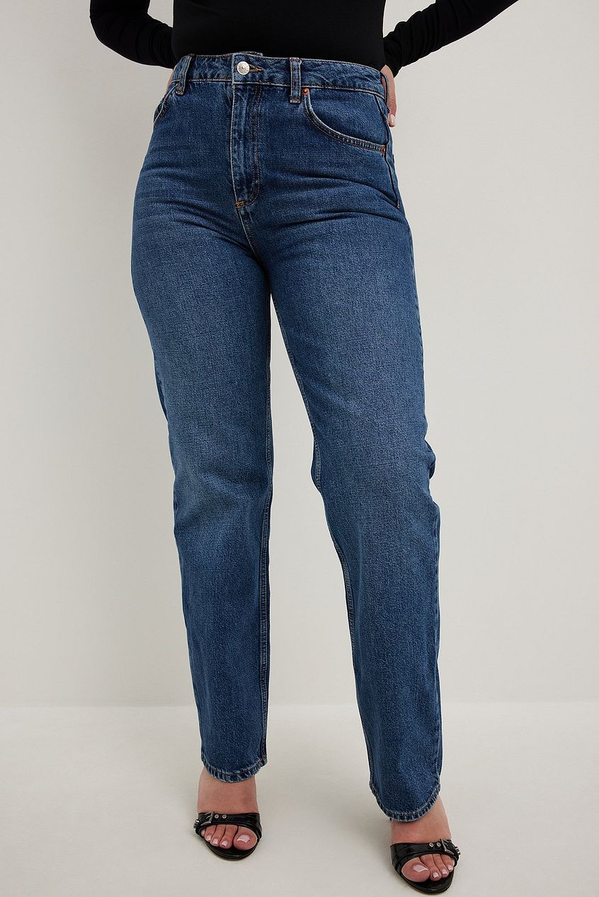 Straight High Waist Jeans For Womens