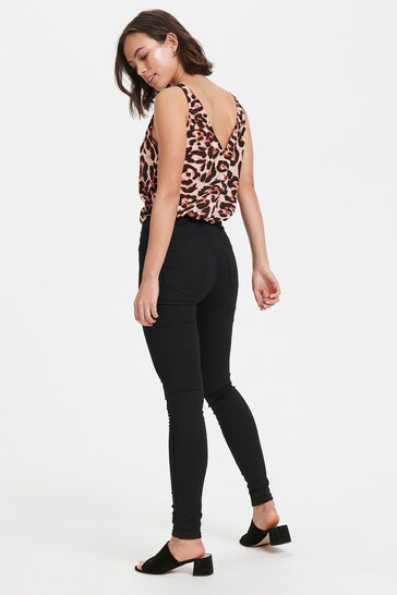 Soaked In Luxury Black Leia Skinny Jeggings - Stylish Women's Jeggings - Available In Black