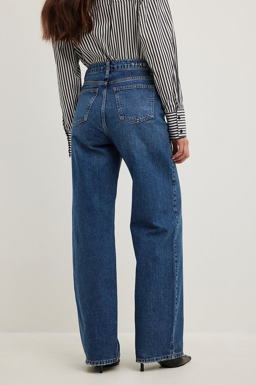 Wide High Waist Jeans For Womens