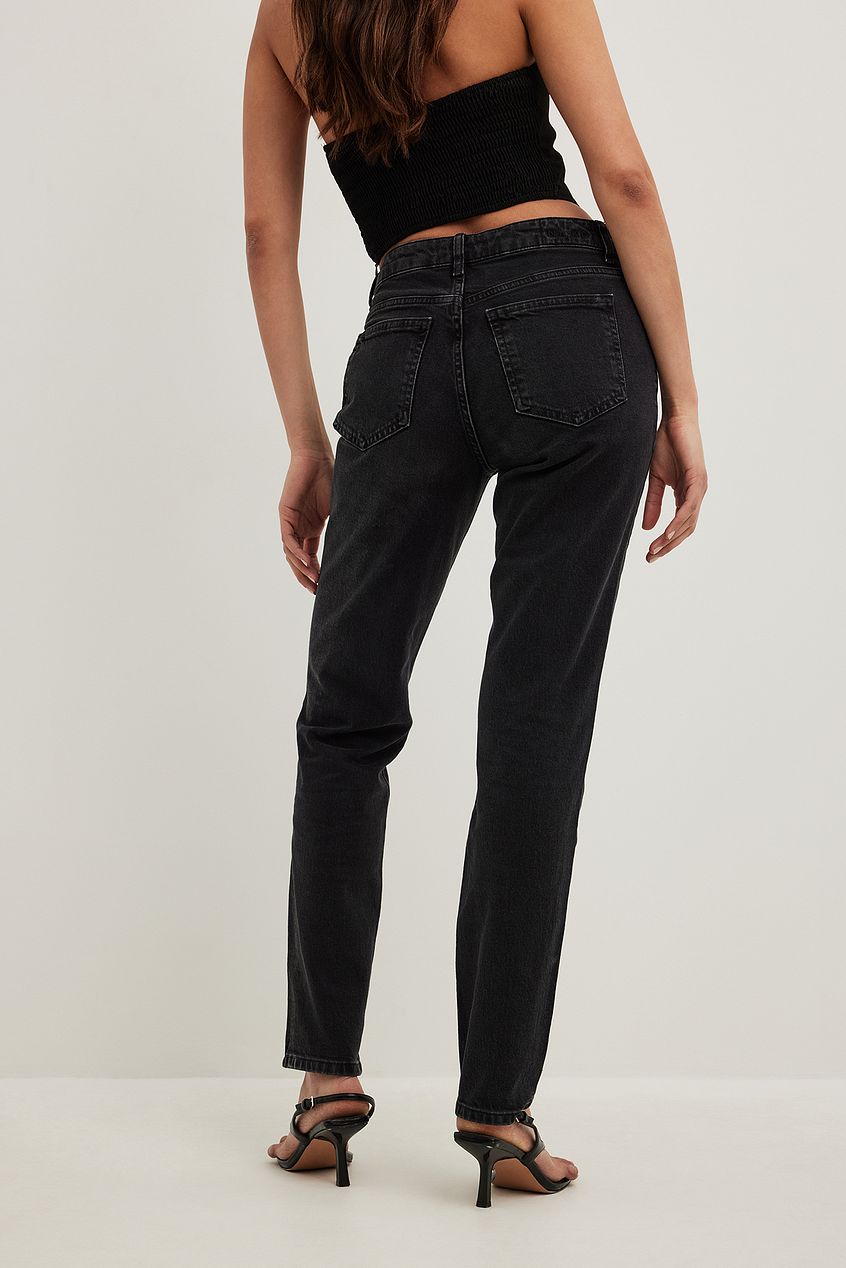 Slim Mid Waist Jeans For Womens