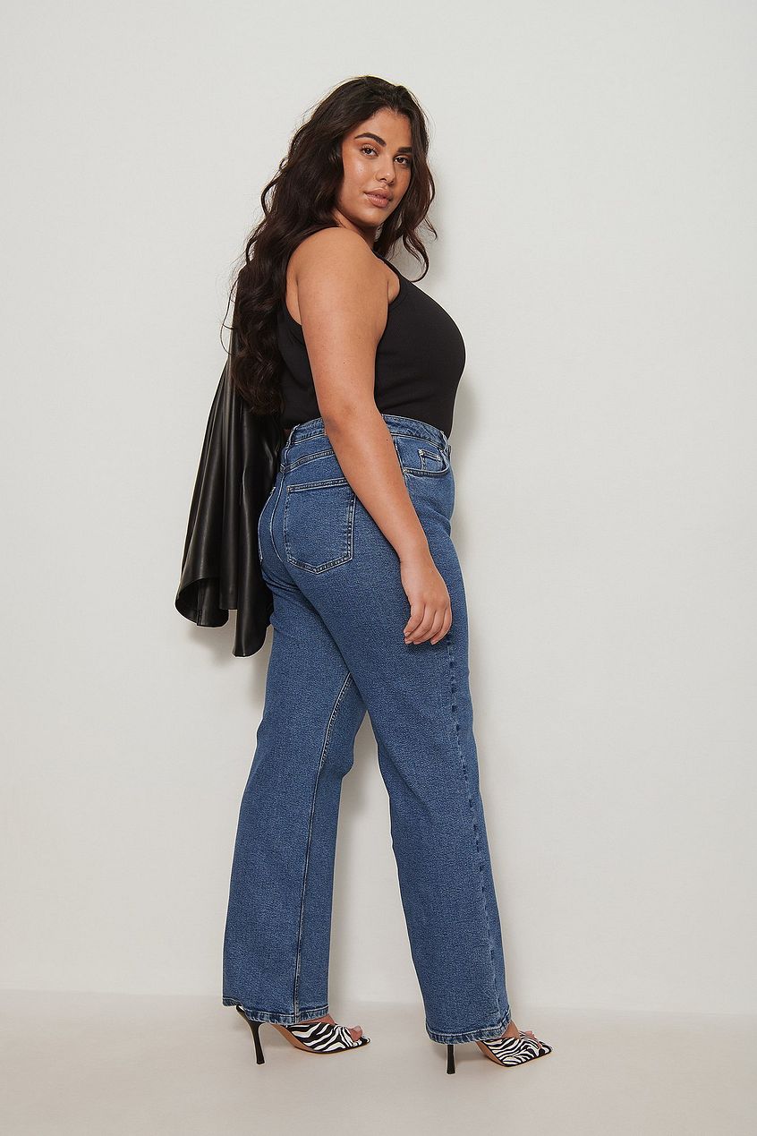 Recycled Relaxed Full Length Jeans For Womens