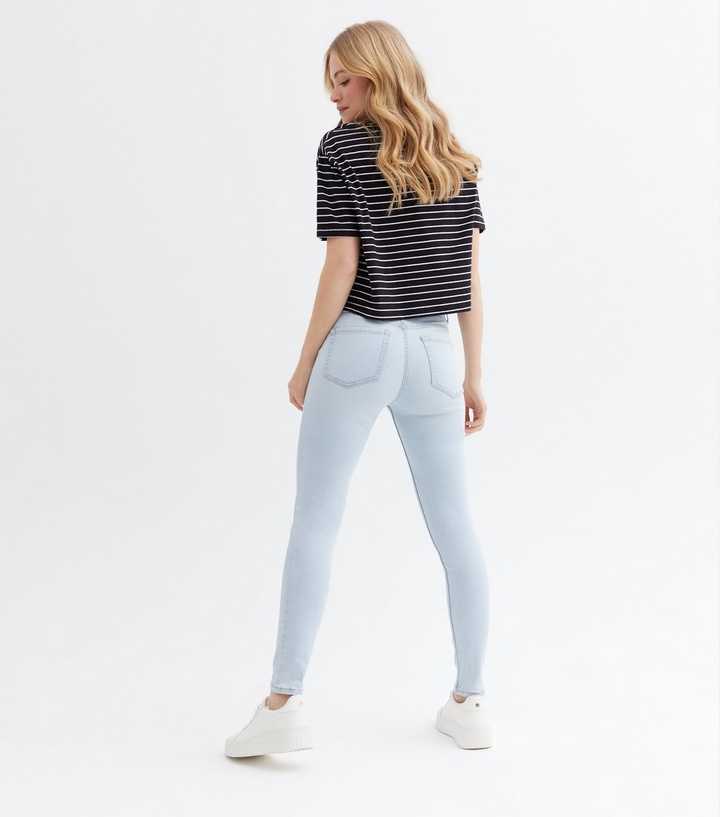 Pale Blue High Waist Ashleigh Skinny Jeans