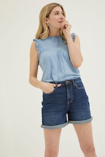 Blue Darley Denim Shorts For Women